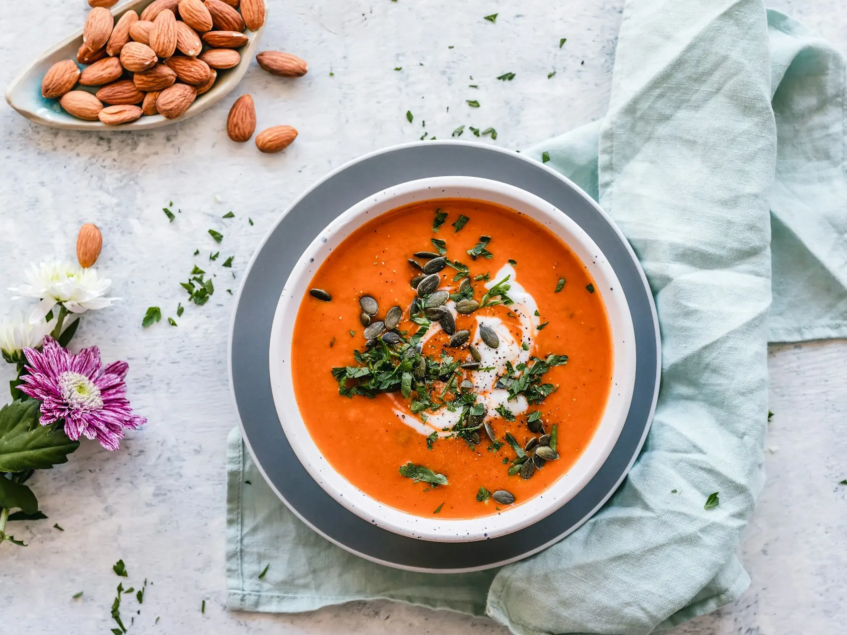 soup in bowl